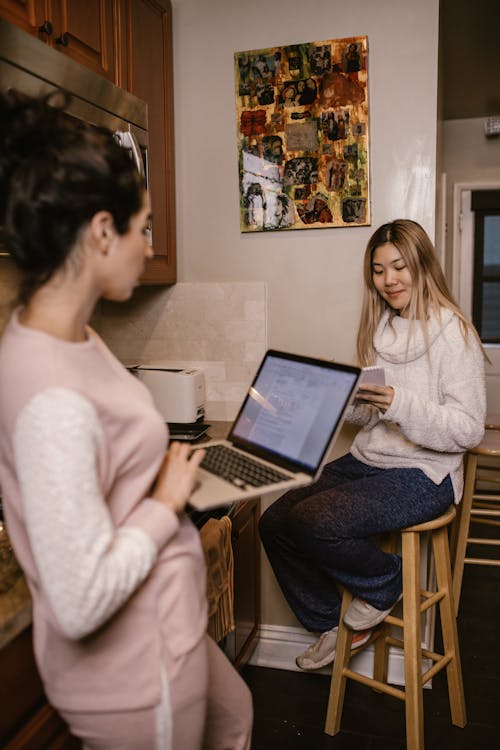 Women Working From Home Together