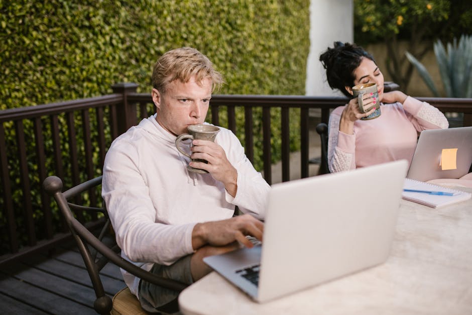 laptop on patio - apartments with rooftop patio laptop on patio - apartments with rooftop patio