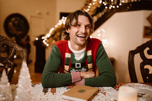 おとこ, かっこいい, クリスマスセーターの無料の写真素材