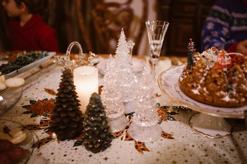 Fotos de stock gratuitas de adornos de navidad, adviento, mesa