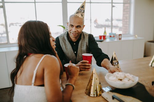 Free Couple Attending a Party Stock Photo