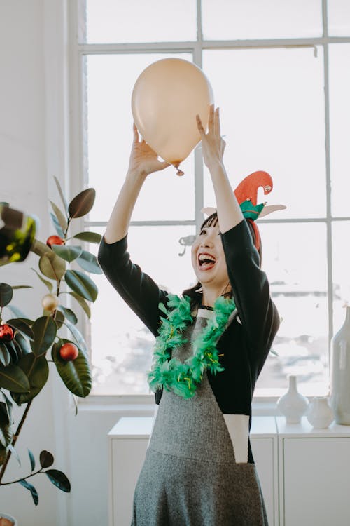 Ingyenes stockfotó ázsiai nő, ballon, buli témában