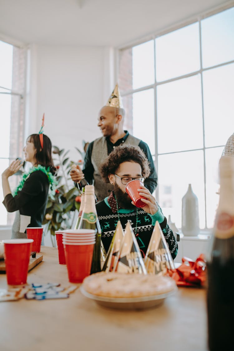 Ma Drinking From A Red Cup 