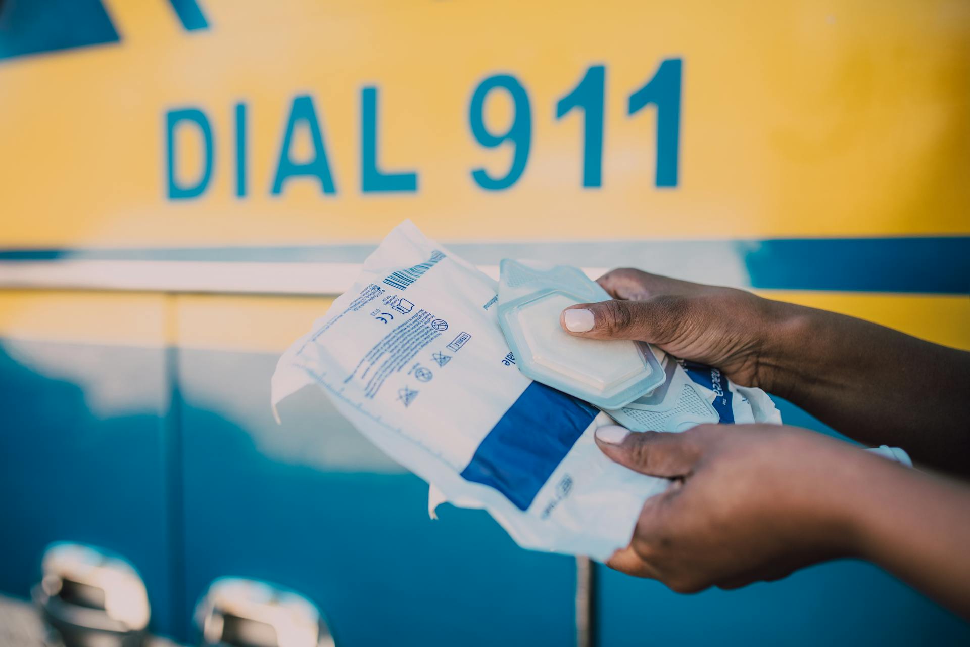 Person Holding Medical Supplies