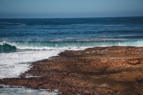 Waves Crashing on the Shore