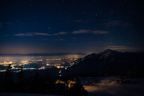 Gratis stockfoto met astronomie, avond, berg