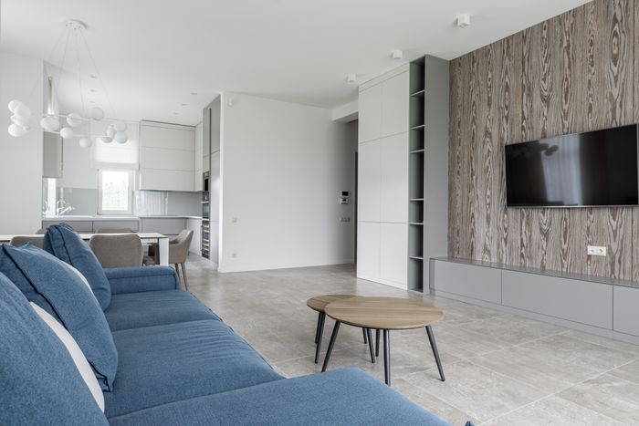 Modern lounge with TV unit