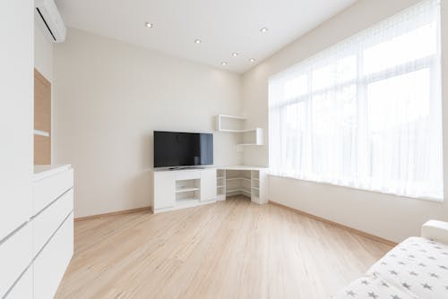 Free Spacious living room with TV set Stock Photo