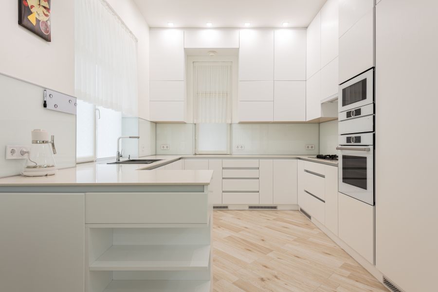 Modern white kitchen