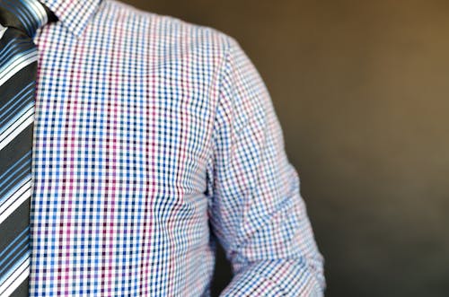 Free Man Wearing Multicolored Shirt Stock Photo