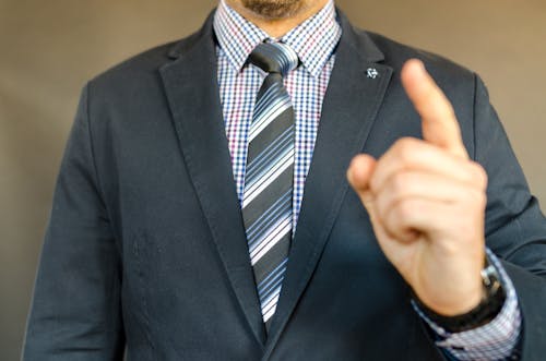 Free Man In Suit Stock Photo