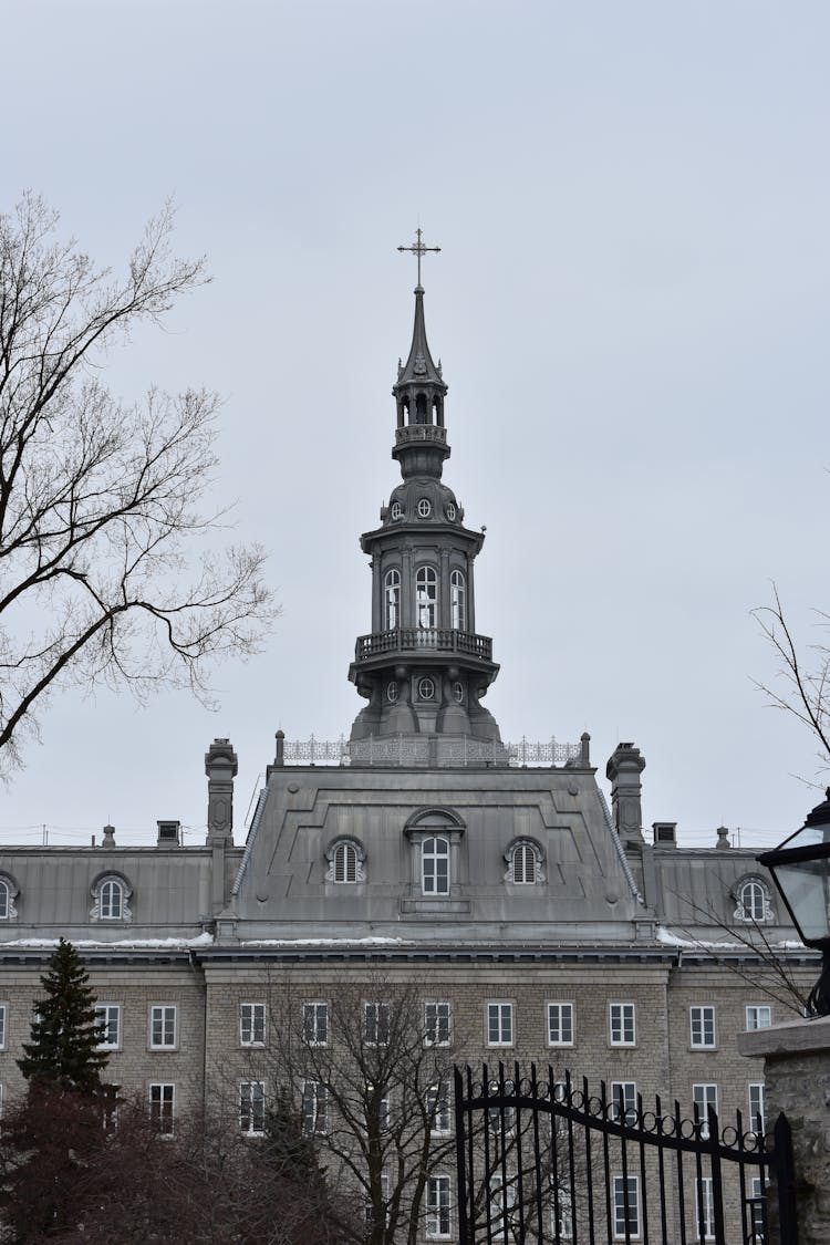 The Spire Of The Camille-Roy Building Of The Seminary Of Quebec