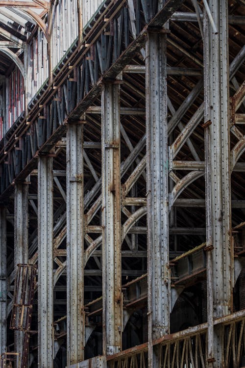 Fotos de stock gratuitas de abandonado, Edificio abandonado, estructura de acero