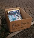Giveaway Books on a Carton Box