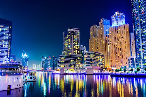 Dubai Buildings at Night