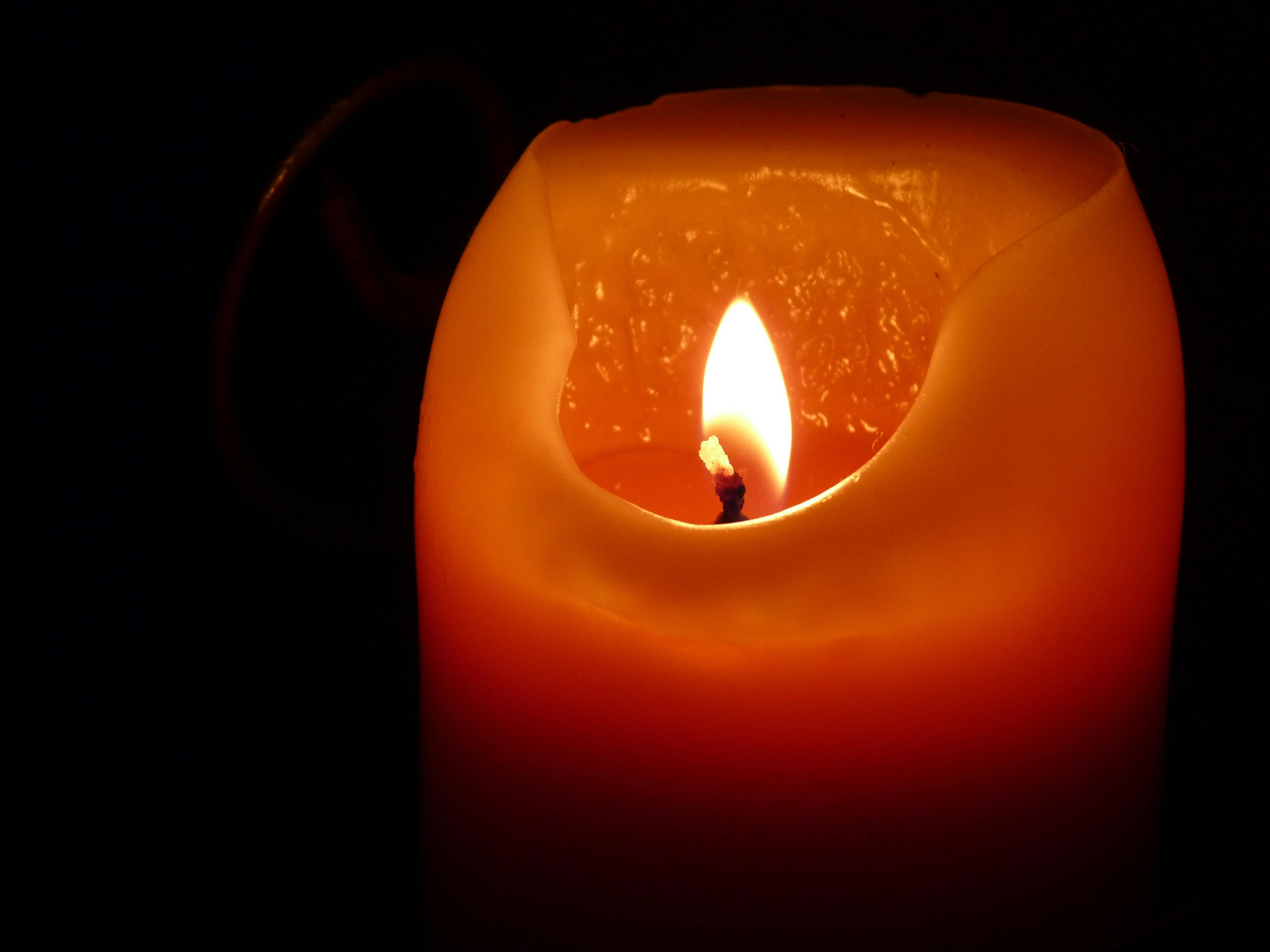 Orange Candle · Free Stock Photo