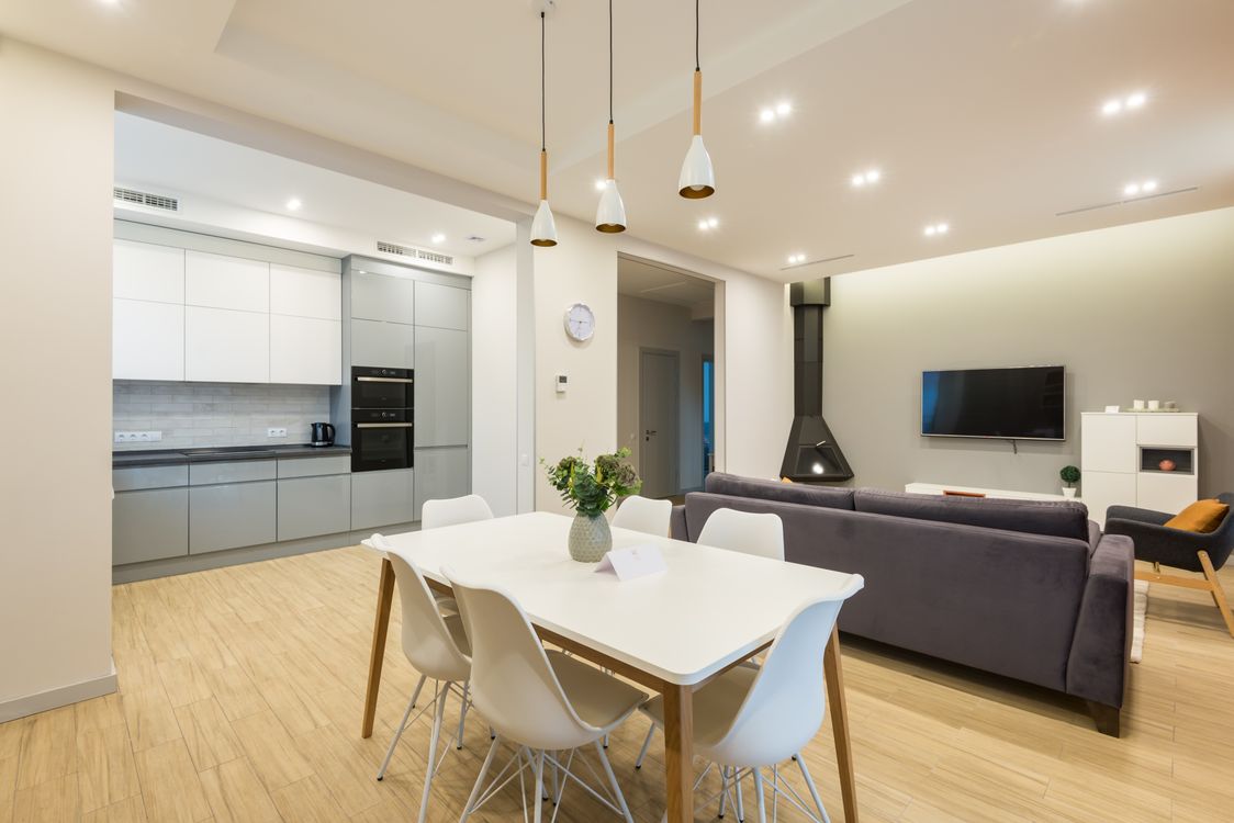 Illustration of Apartment Kitchen Furniture