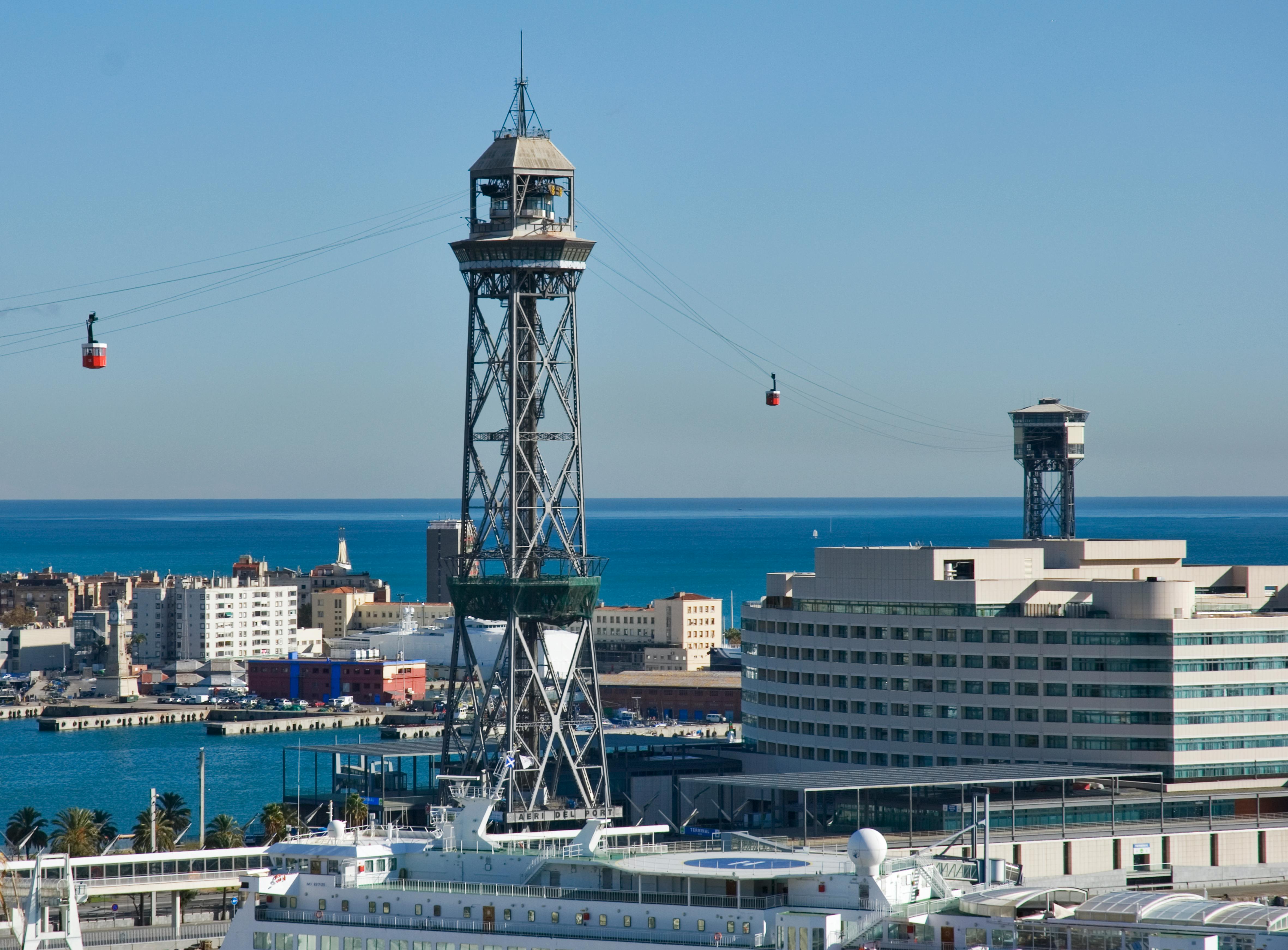 aerial photography of city buildings in barcelona spain