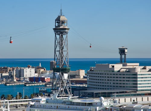 Kostenloses Stock Foto zu architektur, barcelona, drohne erschossen