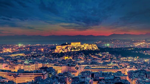 Δωρεάν στοκ φωτογραφιών με αεροφωτογράφιση, Αθήνα, απόγευμα