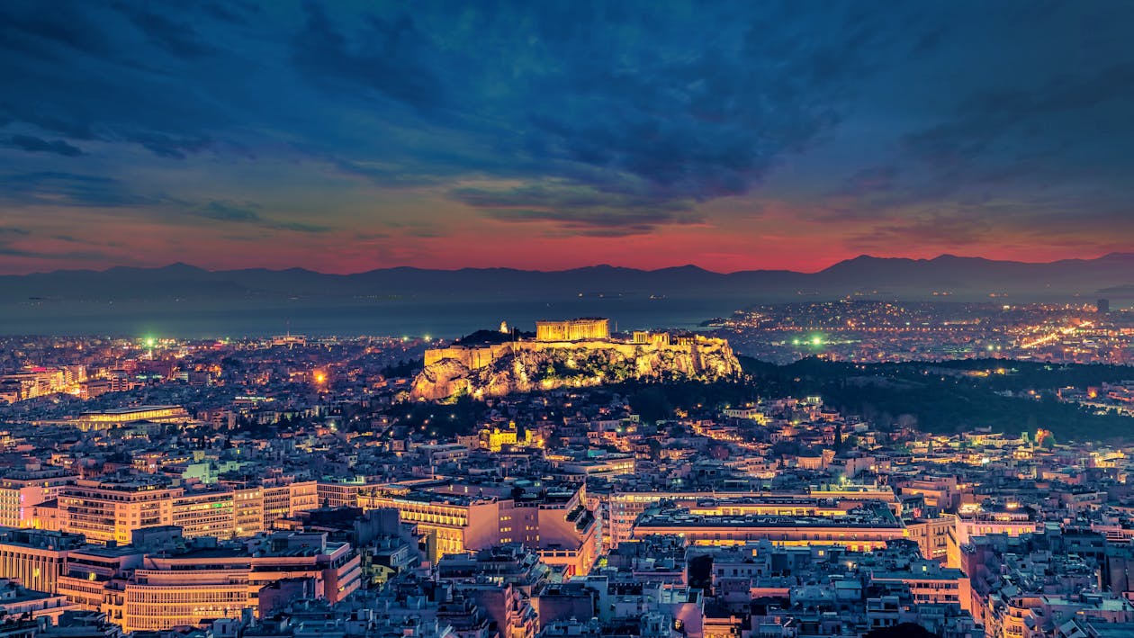 Δωρεάν στοκ φωτογραφιών με αεροφωτογράφιση, Αθήνα, απόγευμα Φωτογραφία από στοκ φωτογραφιών