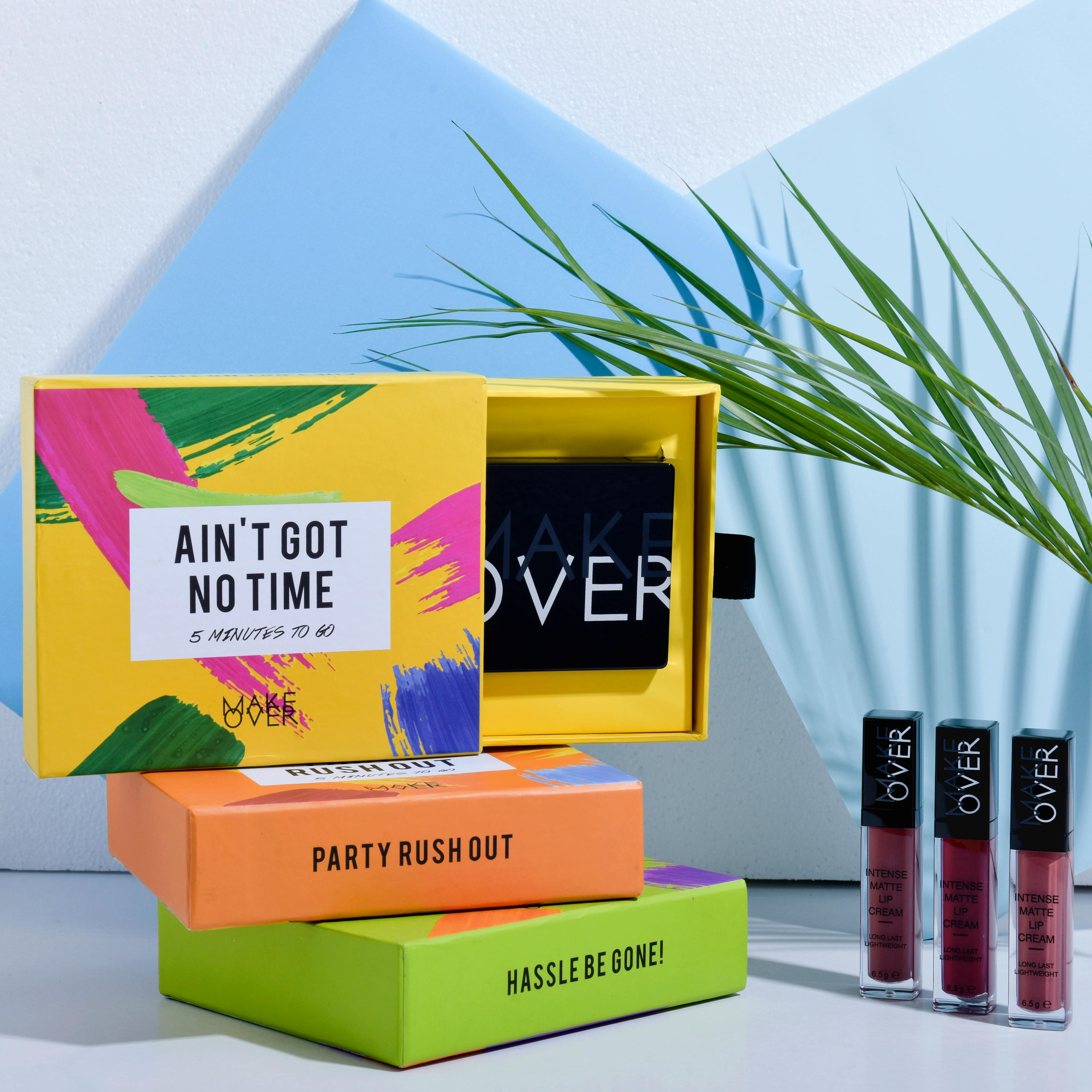 Modular exhibition stand display for cosmetics and beauty products