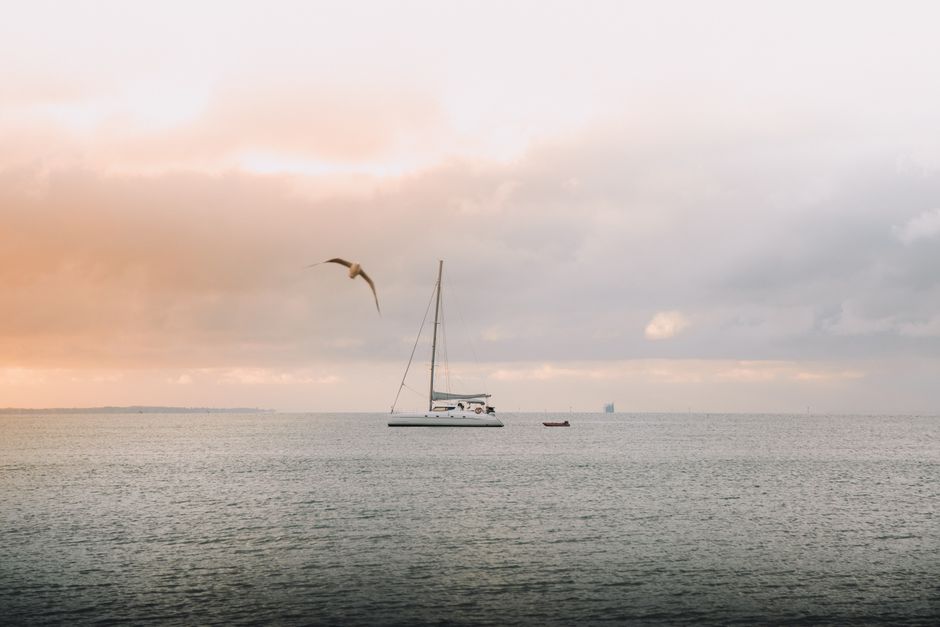 Best Miami Skyline Boat Cruise and Millionaire's Homes Review: Your Ultimate Guide to Celebrity Mansion Spotting Review 2026 - A tranquil scene of a yacht on calm waters at sunset, creating a serene and peaceful atmosphere.