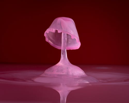 Close-up Photo of Pink Think Liquid 