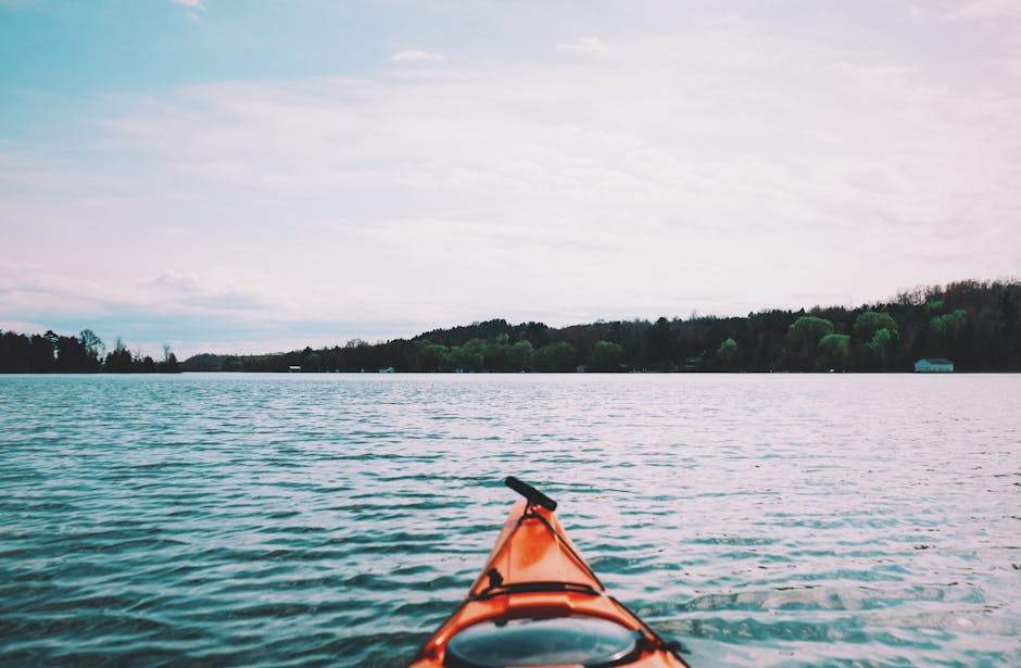 kajak, kayak, lake