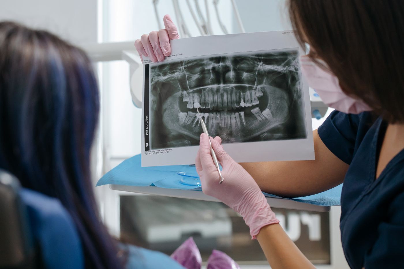 Dental assessment related to professional teeth whitening