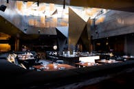 A Piece of Art Design in the Center of the Bar