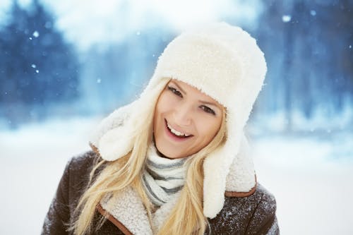 Beautiful Woman in Winter Clothing
