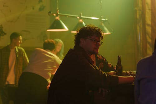 People Drinking inside a Bar