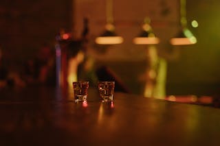 Close-Up Photograph of Shot Glasses