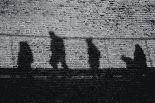 Shadow of People While Walking 
