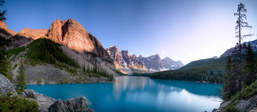 Free stock photo of blue hour, blue lake, moraine lake