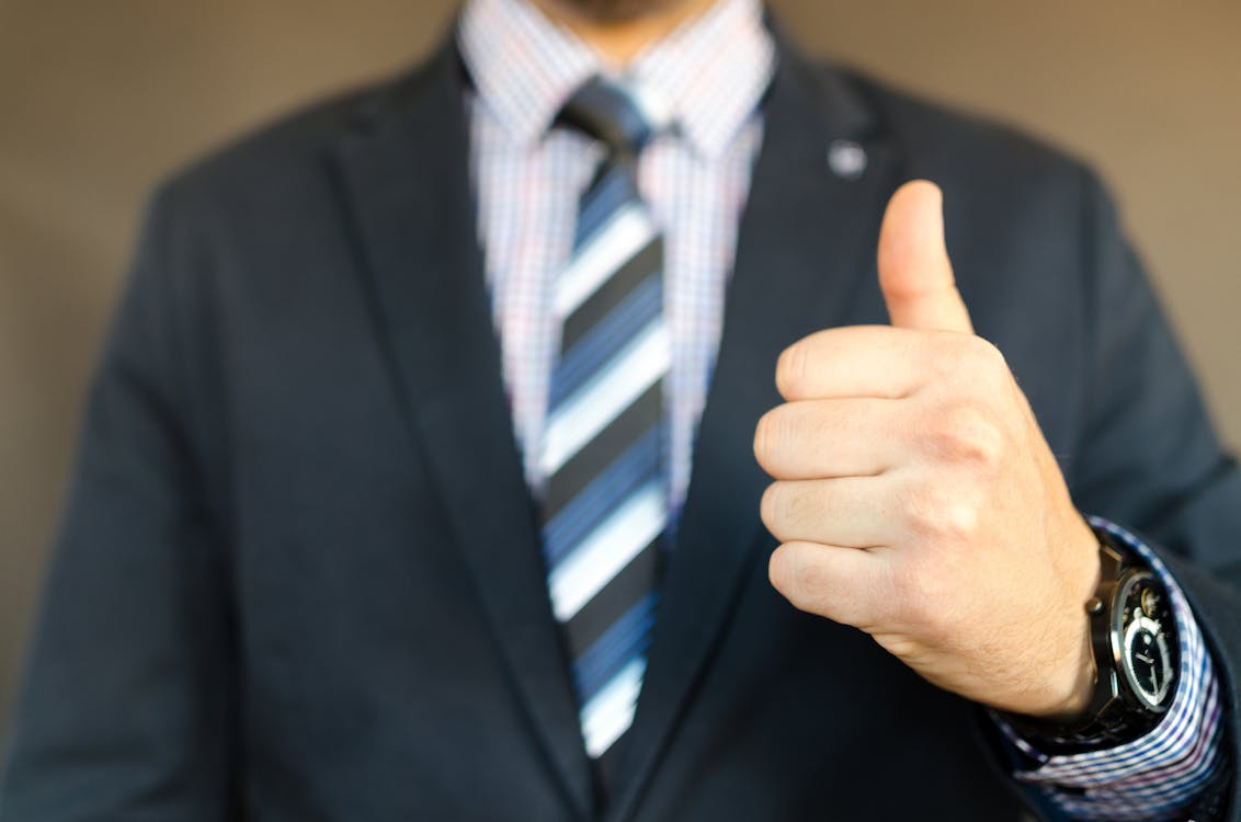 Free Man In Black Formal Suit Jacket Stock Photo