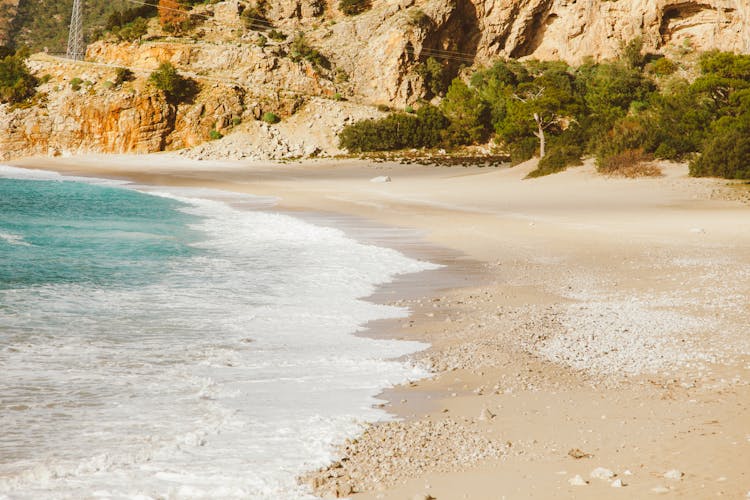 Waves Crashing On The Sand