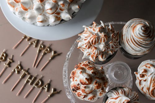 Cupcakes on Glass Cake Stand