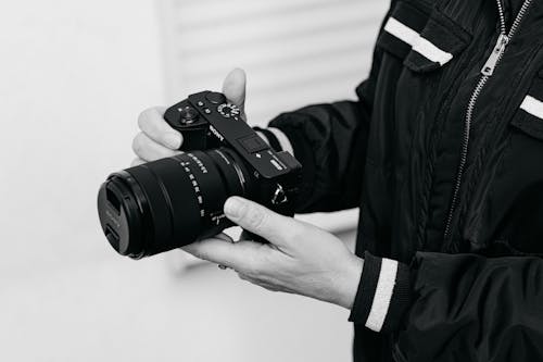 คลังภาพถ่ายฟรี ของ sony, กล้อง, ขาวดำ