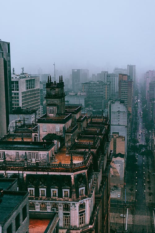Aerial Shot of City Buildings