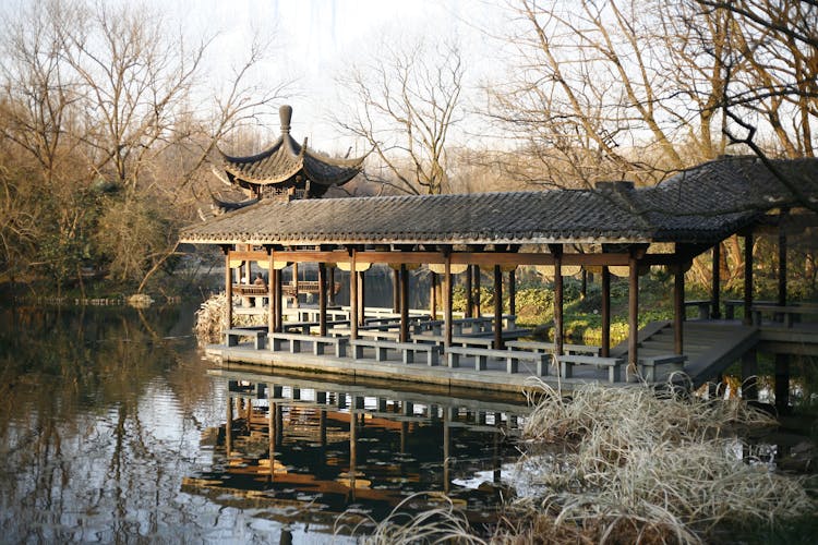 Traditional Chinese Architecture Pier 