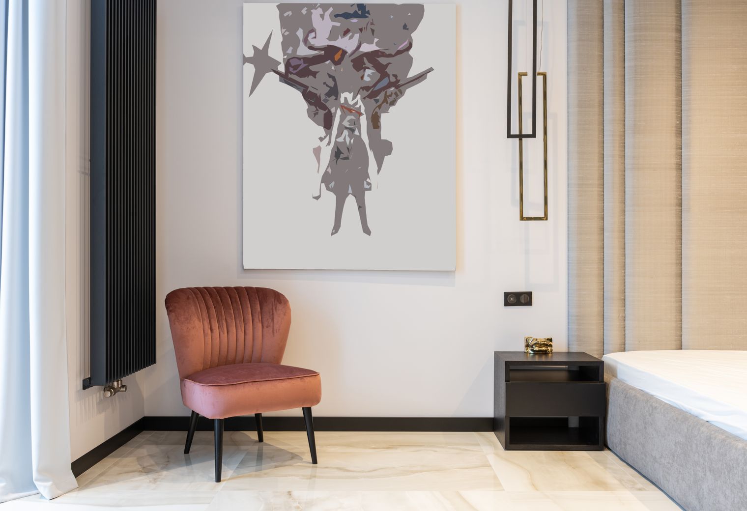 Interior Painting in Chelsea — clean edges cut in around trim and sockets