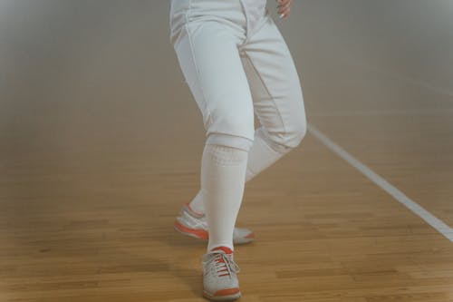 A Person Stance in the Sport of Fencing