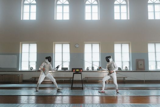 Fencers in Action