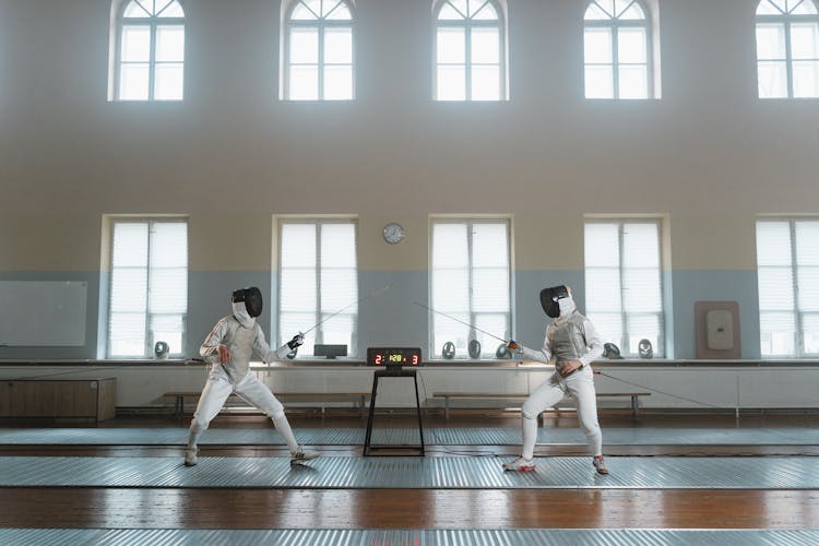 Fencers In Action