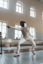 A Fencer Engaged in a Match