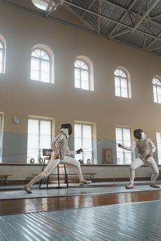Fencers in Action
