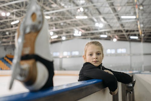 Free Girl Wearing Ice Skates Stock Photo
