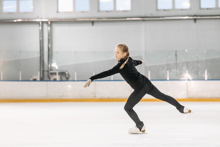 Figure Skater In An Ice Rink